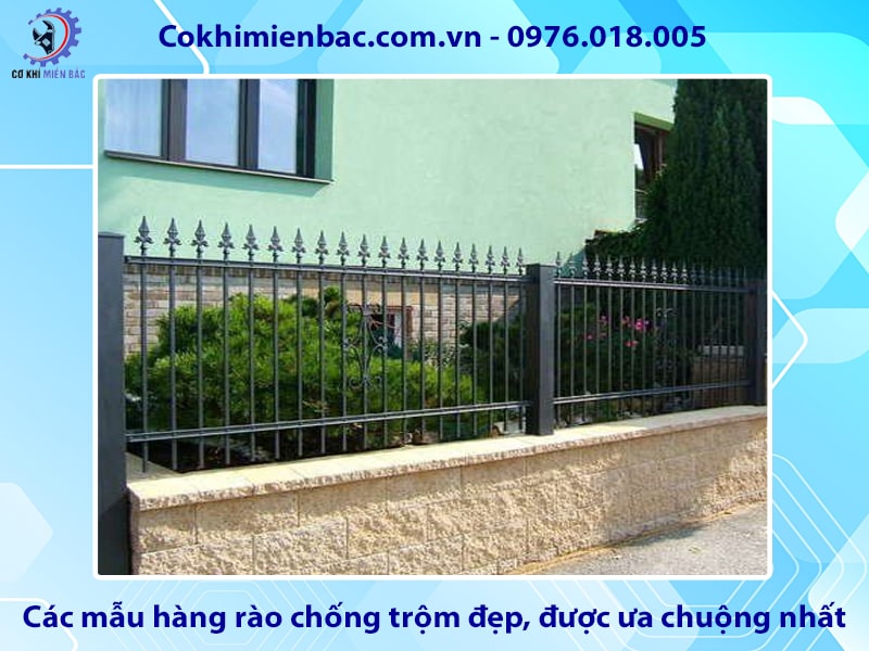 Các mẫu hàng rào chống trộm đẹp, được ưa chuộng nhất