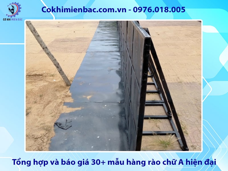 Tổng hợp và báo giá 30+ mẫu hàng rào chữ A hiện đại