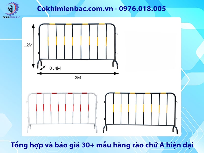 Tổng hợp và báo giá 30+ mẫu hàng rào chữ A hiện đại