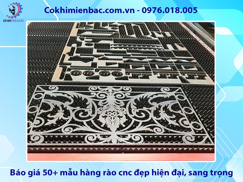 Báo giá 50+ mẫu hàng rào cnc đẹp hiện đại, sang trọng