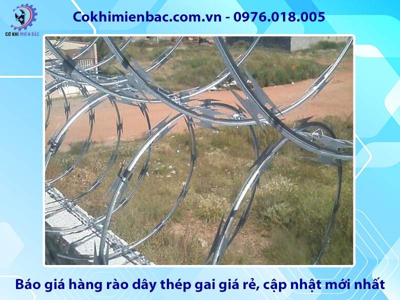 Báo giá hàng rào dây thép gai giá rẻ, cập nhật mới nhất