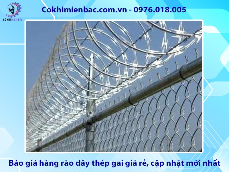 Báo giá hàng rào dây thép gai giá rẻ, cập nhật mới nhất