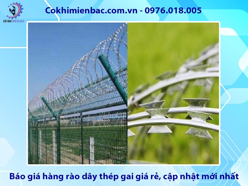 Báo giá hàng rào dây thép gai giá rẻ, cập nhật mới nhất