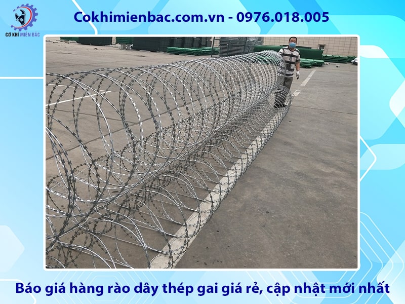 Báo giá hàng rào dây thép gai giá rẻ, cập nhật mới nhất