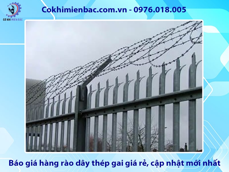 Báo giá hàng rào dây thép gai giá rẻ, cập nhật mới nhất