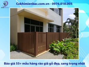 Báo giá 55+ mẫu hàng rào giả gỗ đẹp, sang trọng nhất