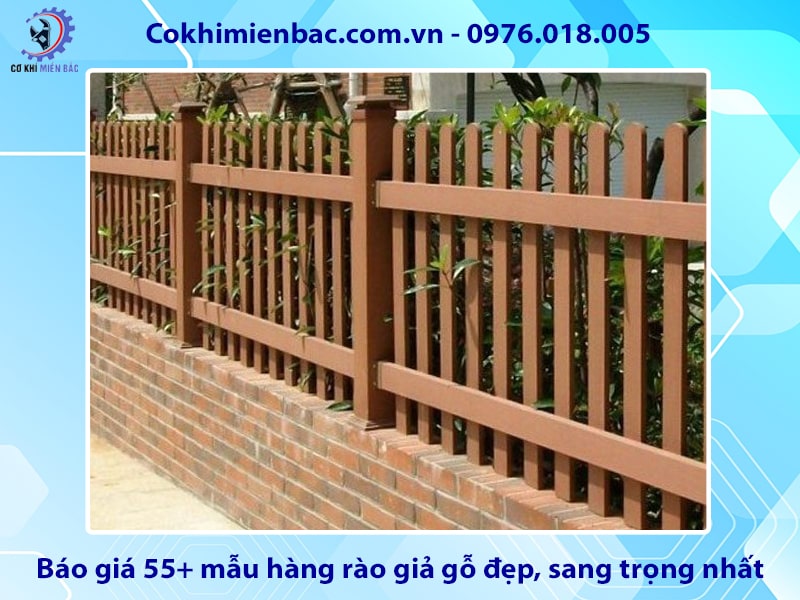 Báo giá 55+ mẫu hàng rào giả gỗ đẹp, sang trọng nhất