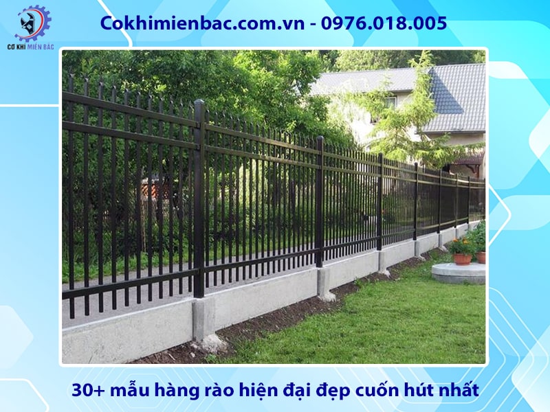 30+ mẫu hàng rào hiện đại đẹp cuốn hút nhất năm 2024