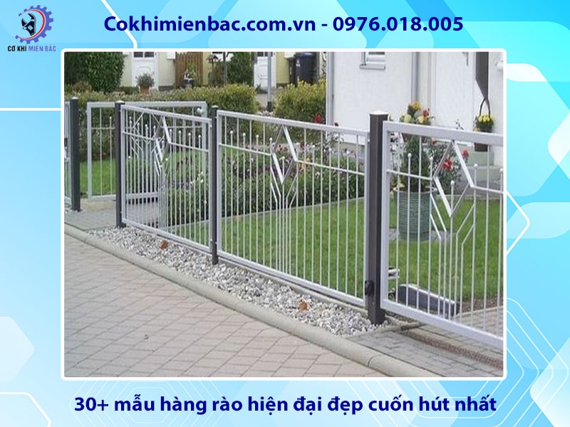 30+ mẫu hàng rào hiện đại đẹp cuốn hút nhất năm 2024