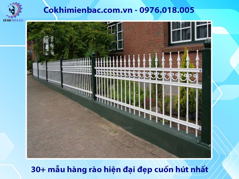 30+ mẫu hàng rào hiện đại đẹp cuốn hút nhất năm 2024