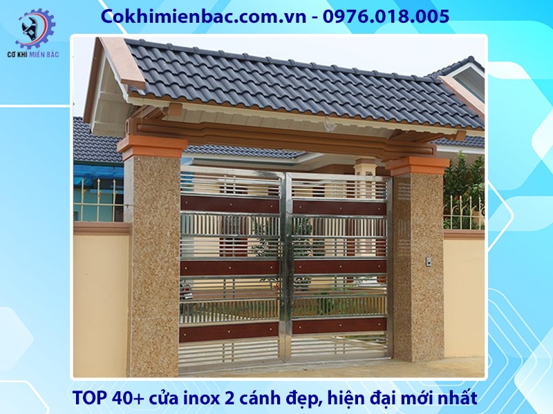 TOP 40+ cửa inox 2 cánh đẹp, hiện đại mới nhất 2024