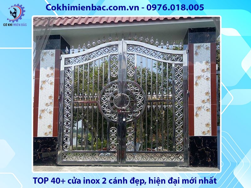 TOP 40+ cửa inox 2 cánh đẹp, hiện đại mới nhất 2024