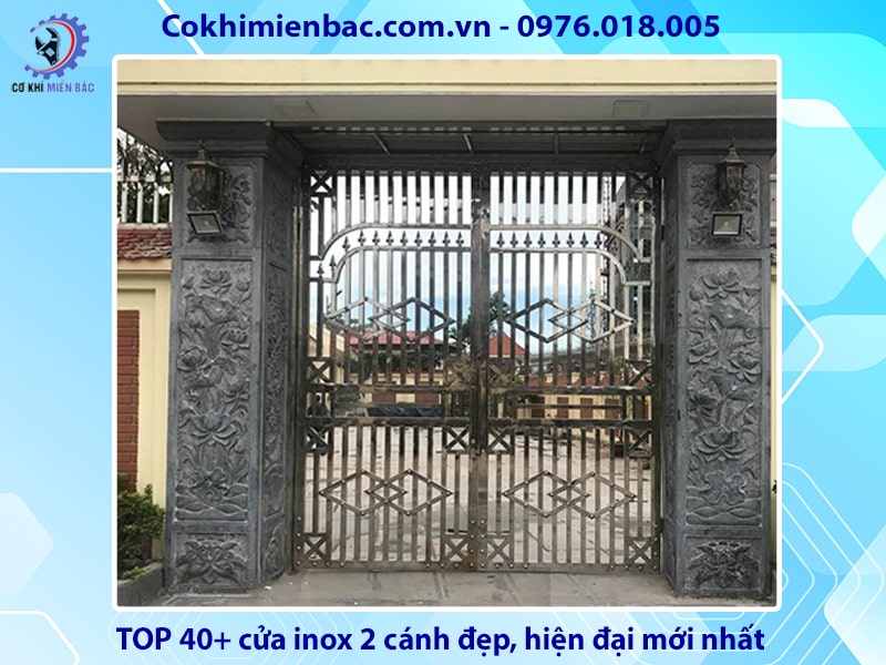 TOP 40+ cửa inox 2 cánh đẹp, hiện đại mới nhất 2024