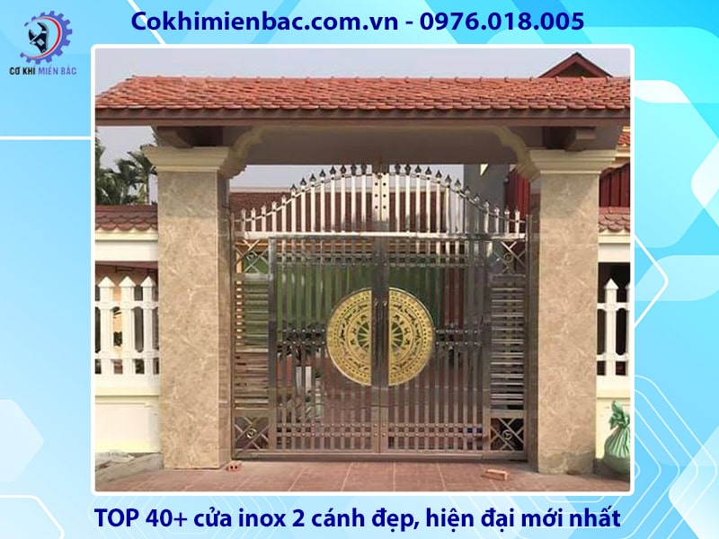 TOP 40+ cửa inox 2 cánh đẹp, hiện đại mới nhất 2024