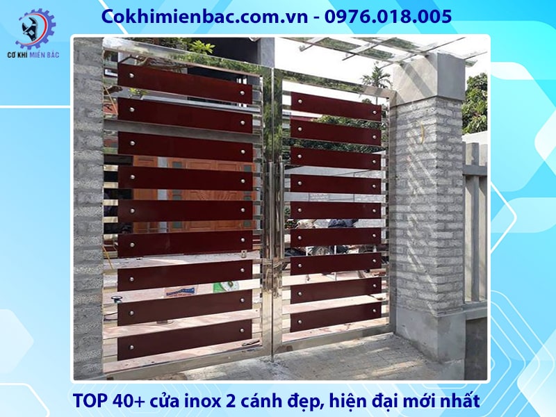 TOP 40+ cửa inox 2 cánh đẹp, hiện đại mới nhất 2024