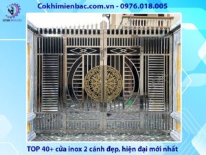 TOP 40+ cửa inox 2 cánh đẹp, hiện đại mới nhất 2024