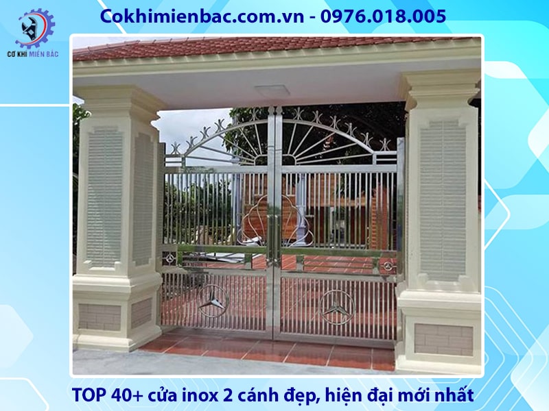 TOP 40+ cửa inox 2 cánh đẹp, hiện đại mới nhất 2024