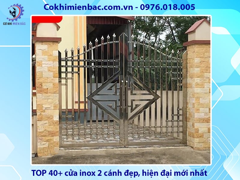 TOP 40+ cửa inox 2 cánh đẹp, hiện đại mới nhất 2024