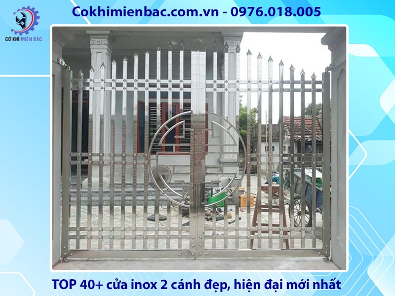 TOP 40+ cửa inox 2 cánh đẹp, hiện đại mới nhất 2024