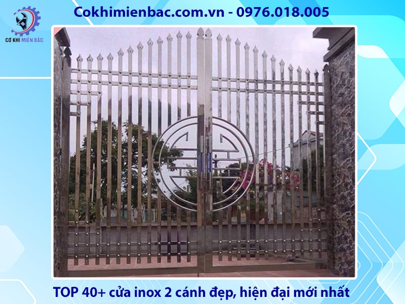 TOP 40+ cửa inox 2 cánh đẹp, hiện đại mới nhất 2024