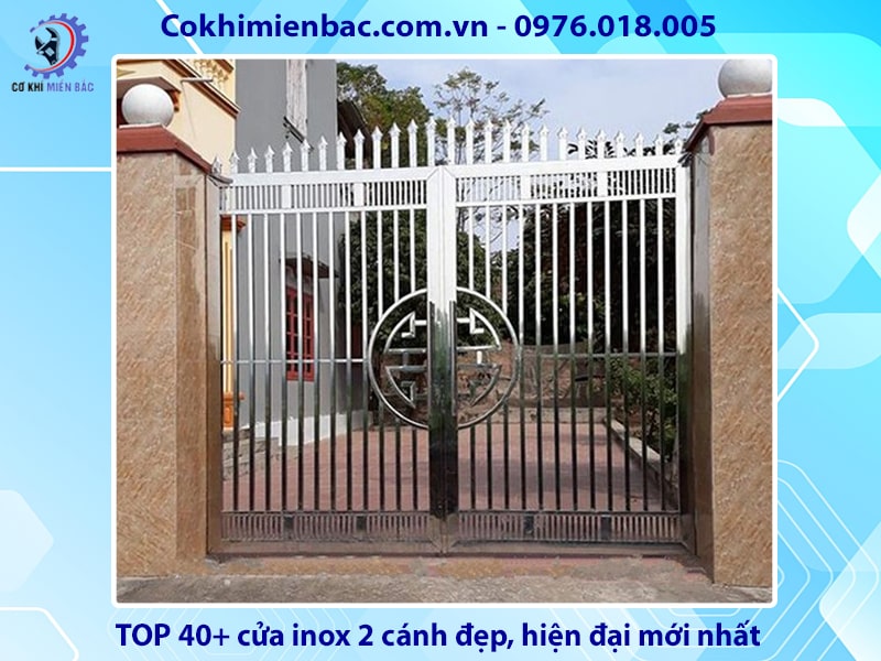 TOP 40+ cửa inox 2 cánh đẹp, hiện đại mới nhất 2024