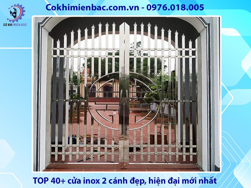 TOP 40+ cửa inox 2 cánh đẹp, hiện đại mới nhất 2024