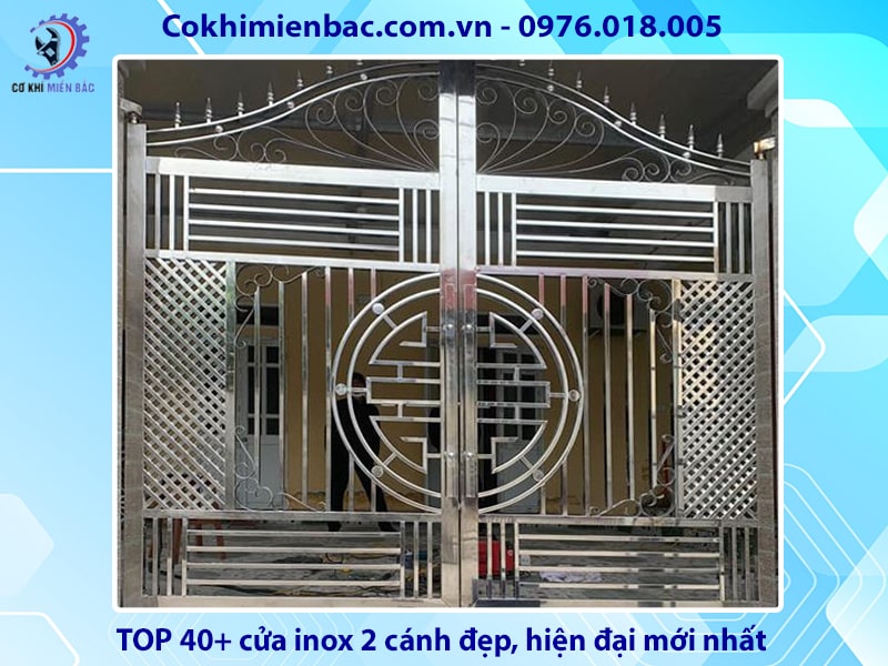 TOP 40+ cửa inox 2 cánh đẹp, hiện đại mới nhất 2024