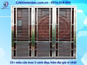 33+ mẫu cửa inox 3 cánh đẹp, hiện đại giá rẻ nhất năm 2024