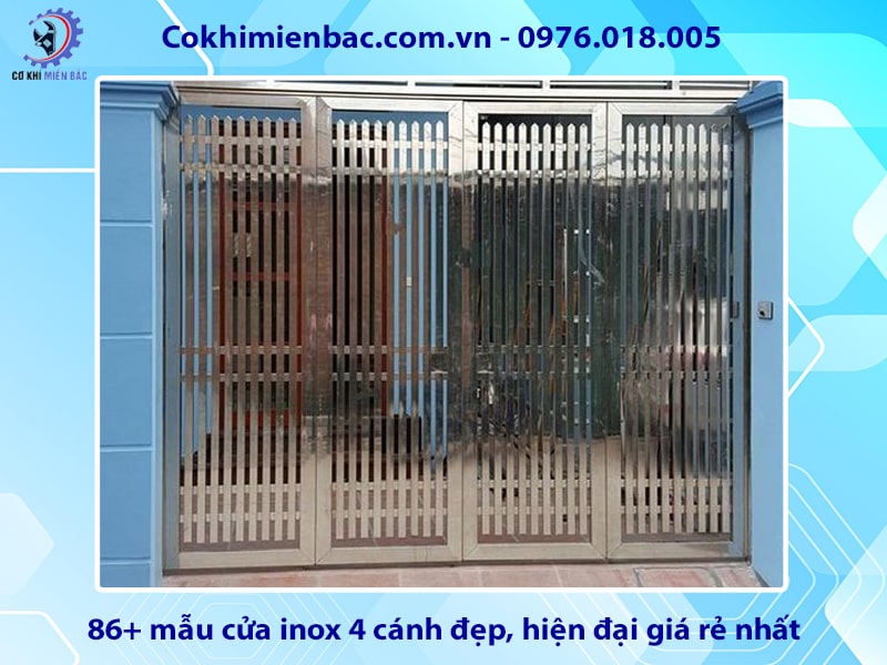 86+ mẫu cửa inox 4 cánh đẹp, hiện đại giá rẻ nhất năm 2024