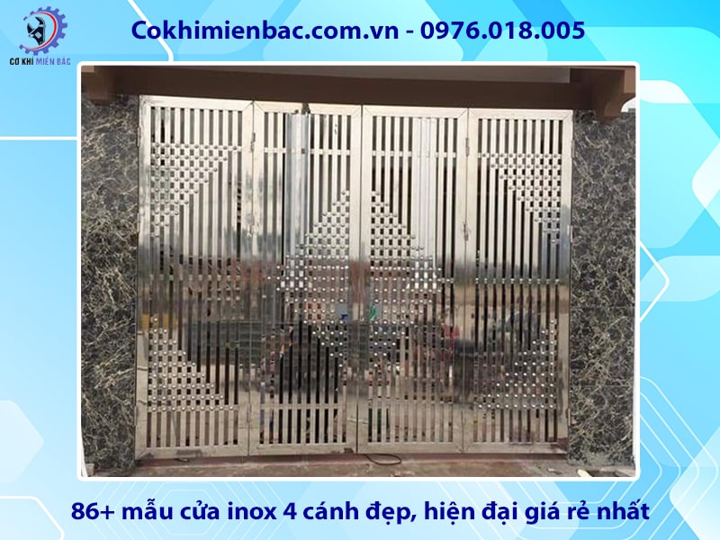 86+ mẫu cửa inox 4 cánh đẹp, hiện đại giá rẻ nhất năm 2024