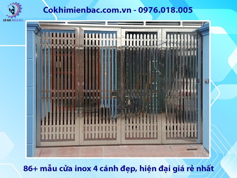 86+ mẫu cửa inox 4 cánh đẹp, hiện đại giá rẻ nhất năm 2024