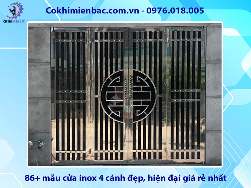 86+ mẫu cửa inox 4 cánh đẹp, hiện đại giá rẻ nhất năm 2024