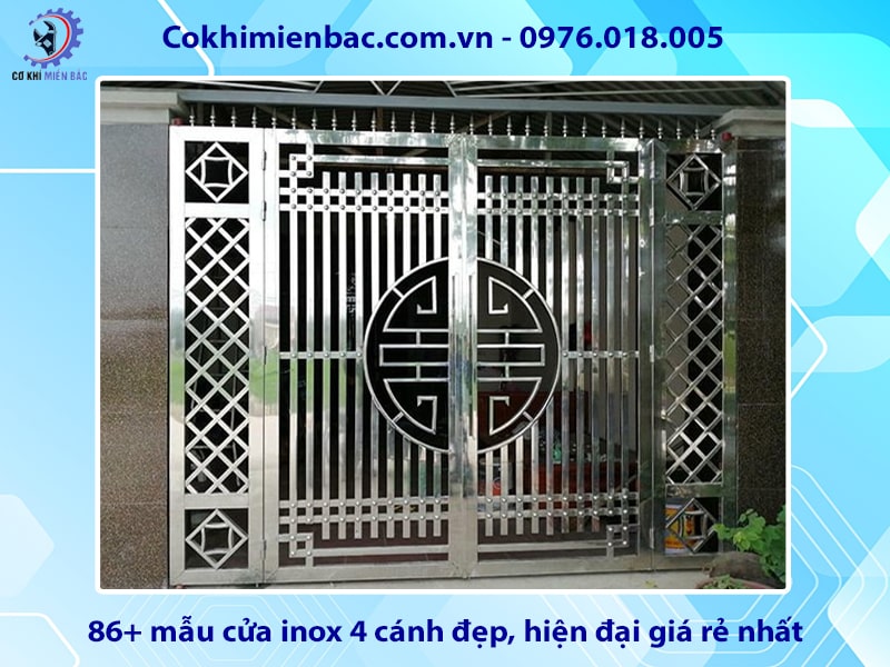 86+ mẫu cửa inox 4 cánh đẹp, hiện đại giá rẻ nhất năm 2024