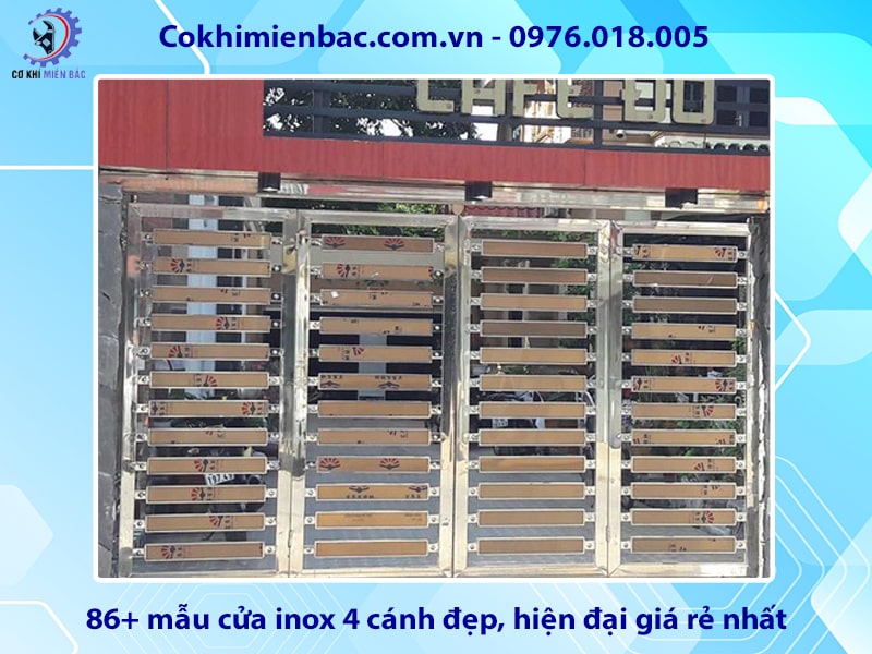 86+ mẫu cửa inox 4 cánh đẹp, hiện đại giá rẻ nhất năm 2024