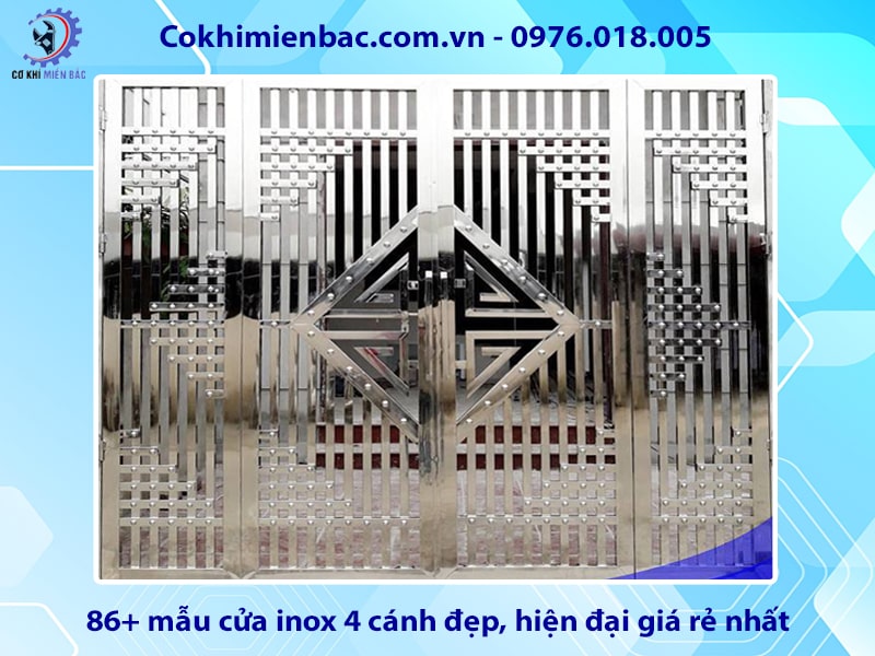 86+ mẫu cửa inox 4 cánh đẹp, hiện đại giá rẻ nhất năm 2024