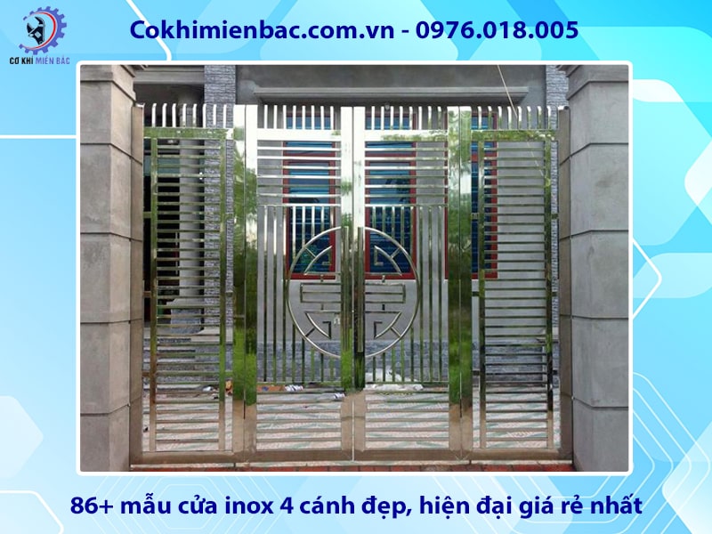 86+ mẫu cửa inox 4 cánh đẹp, hiện đại giá rẻ nhất năm 2024