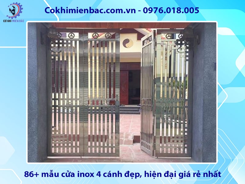 86+ mẫu cửa inox 4 cánh đẹp, hiện đại giá rẻ nhất năm 2024