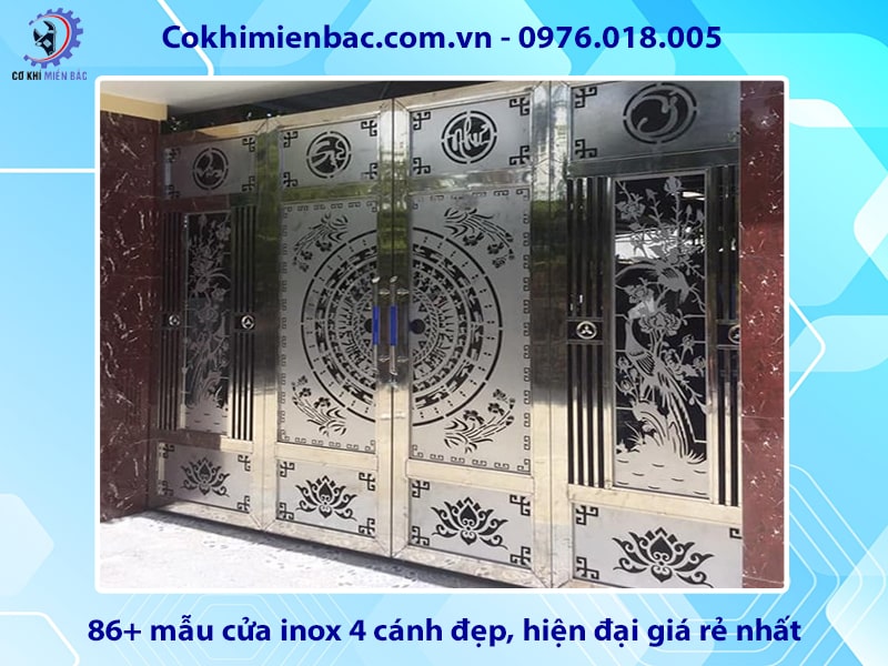 86+ mẫu cửa inox 4 cánh đẹp, hiện đại giá rẻ nhất năm 2024