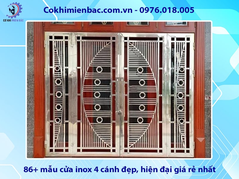 86+ mẫu cửa inox 4 cánh đẹp, hiện đại giá rẻ nhất năm 2024