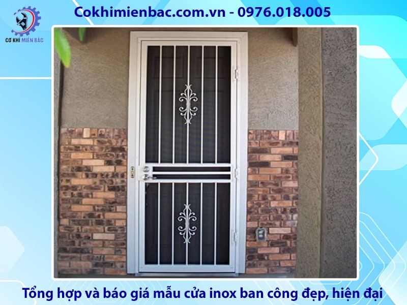 Tổng hợp và báo giá mẫu cửa inox ban công đẹp, hiện đại