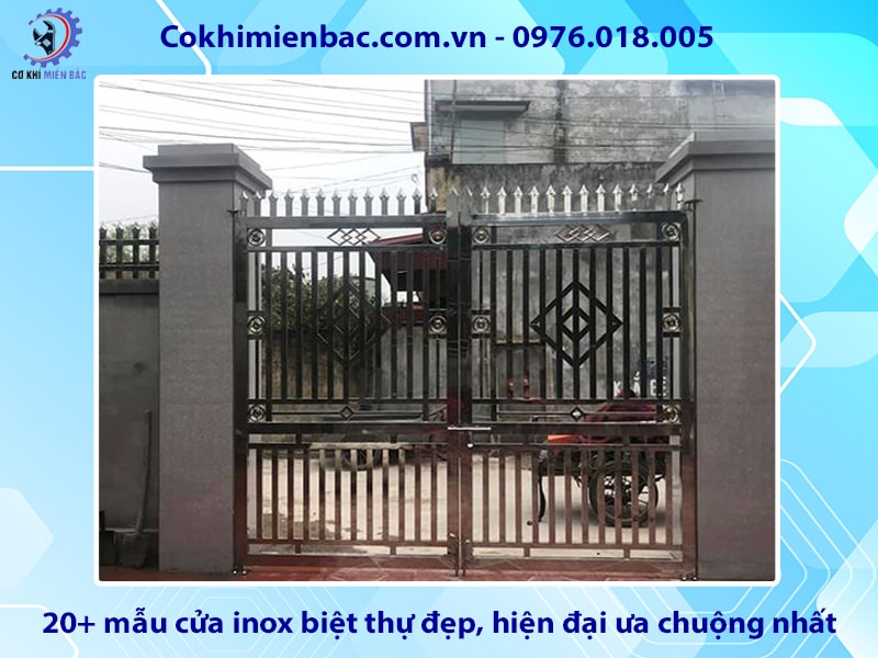 20+ mẫu cửa inox biệt thự đẹp, hiện đại ưa chuộng nhất 2024