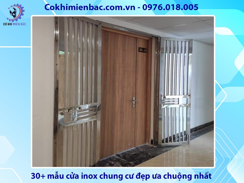 30+ mẫu cửa inox chung cư đẹp ưa chuộng nhất 2024