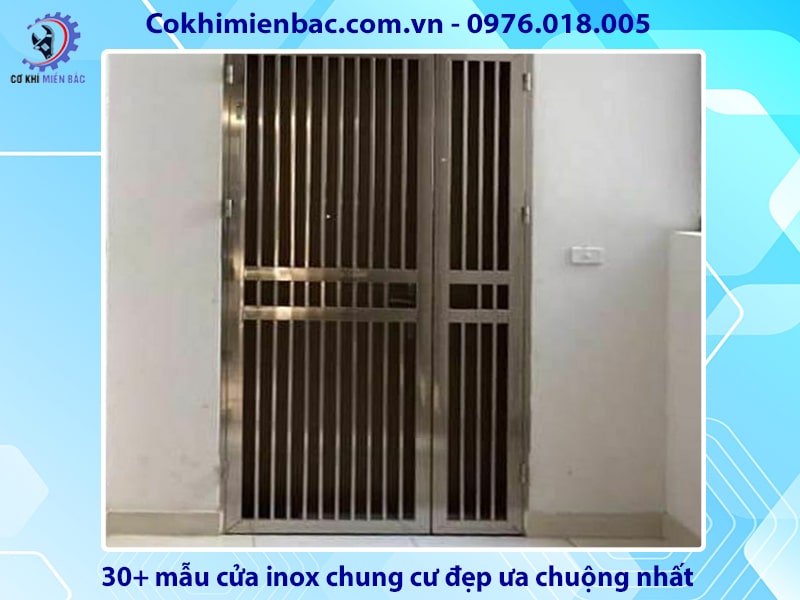 30+ mẫu cửa inox chung cư đẹp ưa chuộng nhất 2024