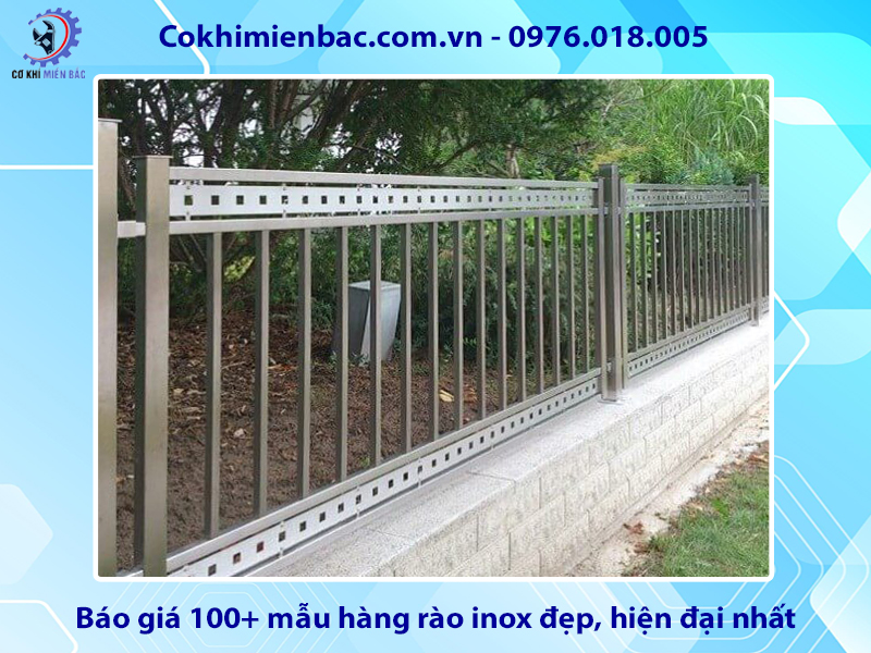 Báo giá 100+ mẫu hàng rào inox đẹp, hiện đại nhất năm 2024