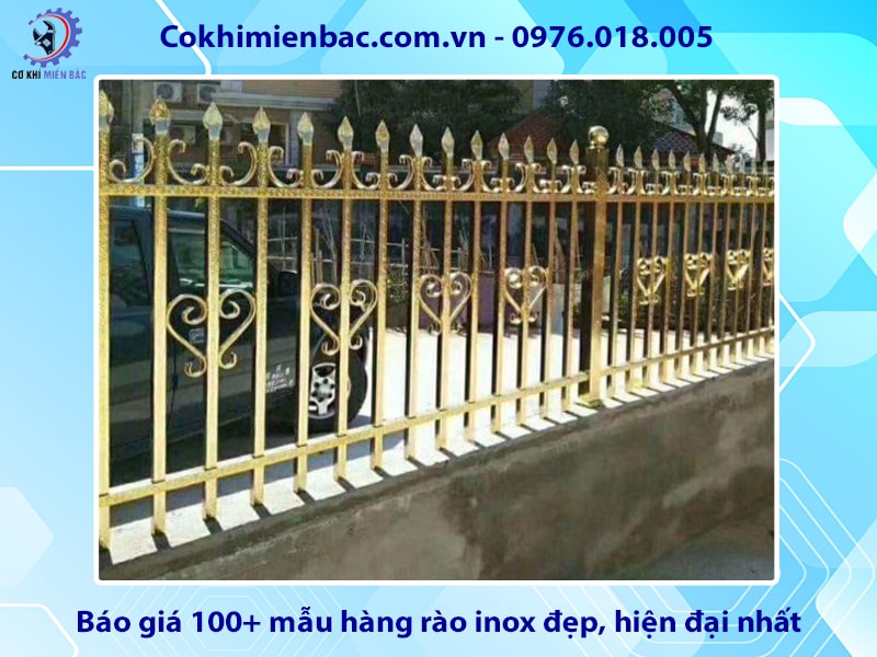 Báo giá 100+ mẫu hàng rào inox đẹp, hiện đại nhất năm 2024