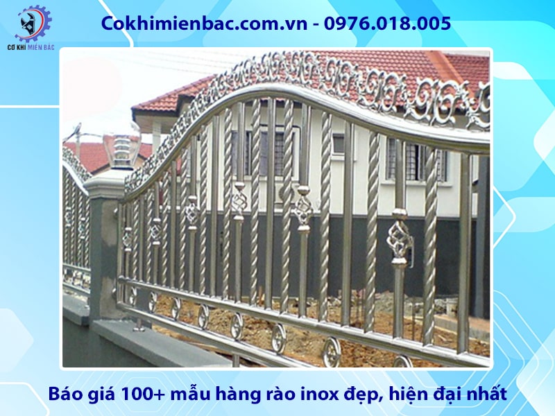 Báo giá 100+ mẫu hàng rào inox đẹp, hiện đại nhất năm 2024