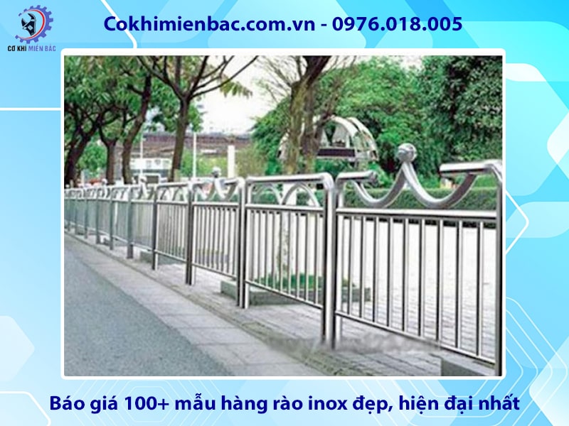 Báo giá 100+ mẫu hàng rào inox đẹp, hiện đại nhất năm 2024