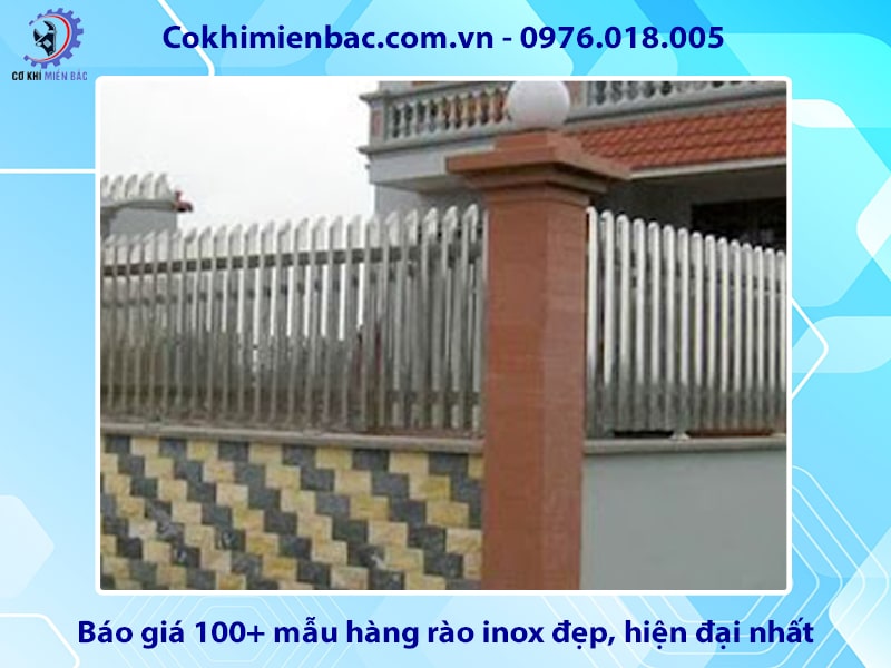 Báo giá 100+ mẫu hàng rào inox đẹp, hiện đại nhất năm 2024