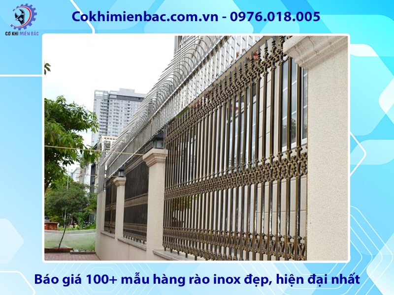 Báo giá 100+ mẫu hàng rào inox đẹp, hiện đại nhất năm 2024