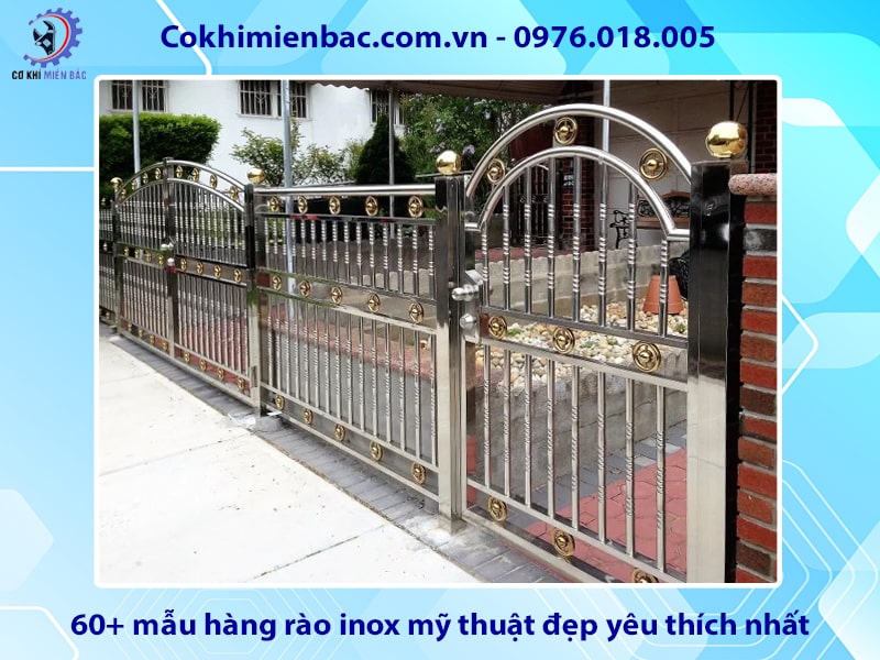 60+ mẫu hàng rào inox mỹ thuật đẹp yêu thích nhất năm 2024